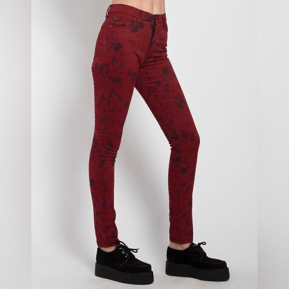 Daang Goodman Tripp HIGH WAIST FLORAL SKINNY 1/25 - Picture 1 of 16